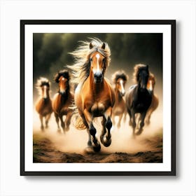 Creative Horse Beauty Illustration Nr 104 Art Print