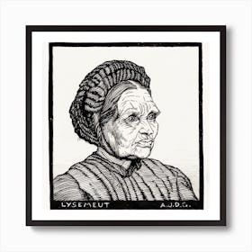 Portrait Of Laren Farmer's Wife Named Lysemeut, Julie De Graag Art Print