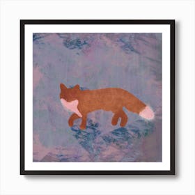 Fox in the Snow Art Print