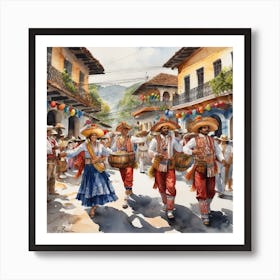 Mexican Dancers 8 Art Print