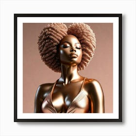 Rose Golden Is her Name Art Print