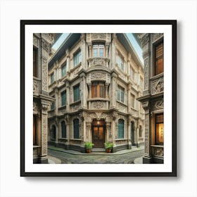 Old Chinese Building4 Art Print