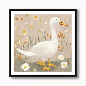 Duck In The Meadow Art Print