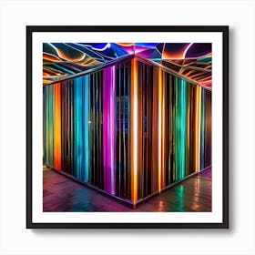 Neon Room 1 Art Print