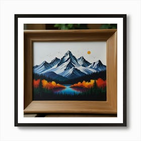 Mountain Landscape Painting Art Print