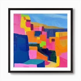 Abstract Travel Collection Cartagena Colombia 2 Art Print