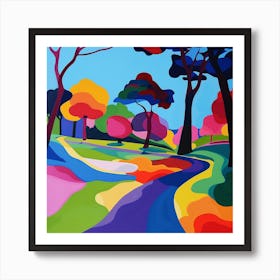 Abstract Park Collection Hyde Park Sydney Australia 3 Poster