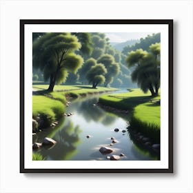 Landscape Painting 159 Art Print