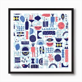 Vector Illustrated Pattern Design Art Print