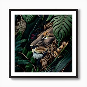 Junglelion Art Print