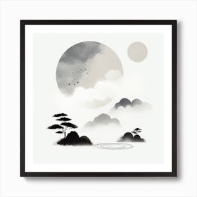 Asian Landscape Art Print