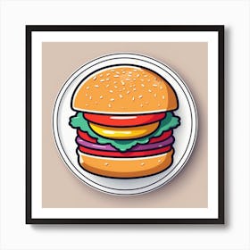 Hamburger Icon 3 Art Print