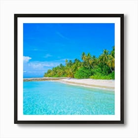 Tropical Beach Art Print