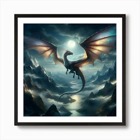 Dragon In The Sky 5 Art Print