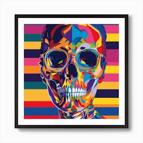Colorful Skull 13 Art Print