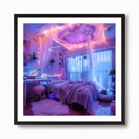 Teen Girl Bedroom Art Print