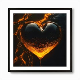 Heart Of Fire Art Print