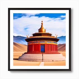 Tibetan Pagoda Art Print