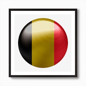 Belgium Flag Country Europe Art Print