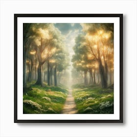 Path In The Forest 4 Art Print