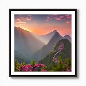 Romantic And Lovely Nature View Art Print