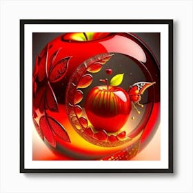 Red Apple Art Print