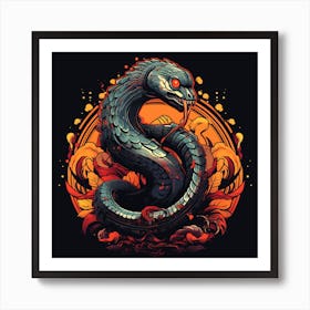 Snake Tattoo Art Print
