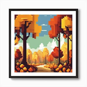 Pixel Art Art Print