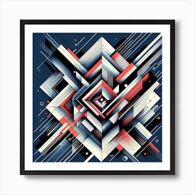 Geometric Design Abstract Painting Art Print