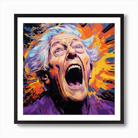 Screaming Woman 1 Art Print