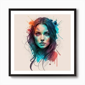 Vektor Create An Exquisite Alkohol Ink Painting 2 Art Print