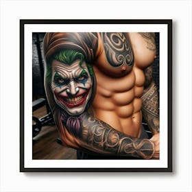 Joker Tattoo 14 Art Print