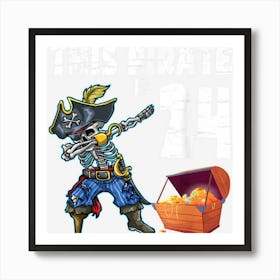 Dabbing With Gold This Pirate Is 24 Years Old Happy Birthday Art Print