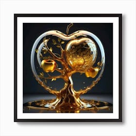 Golden Apple Tree 1 Art Print