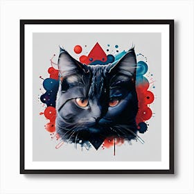 Black Cat 1 Art Print