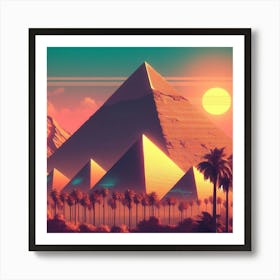 Egyptian Pyramids 5 Art Print