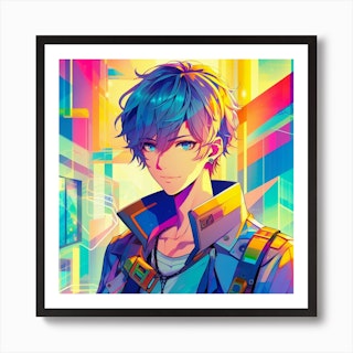 Anime Boy OC Art Art Board Print for Sale by Alex-bubble