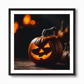 Halloween Pumpkins 2 Art Print