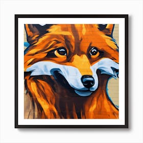 Fox art Art Print