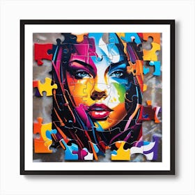 Puzzled Woman 2 Art Print