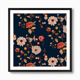 Delicate Spring Nuitorange Vignette Art Print