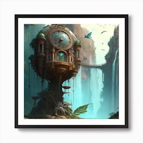 Myeera Ancient Relics Steampunk Mist Fog Fairies Waterfalls De9f8523 Bedb 42b7 Af33 E21e0d642e3c Art Print