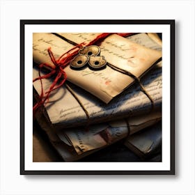 Old Letters 2 Art Print