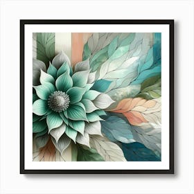 Abstract Flower 8 Art Print