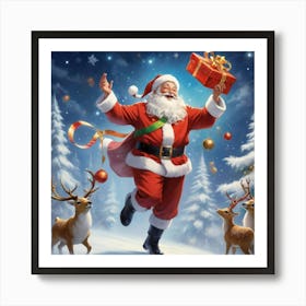 Christmas Santa 6 Art Print