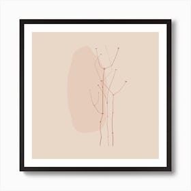 Tree With Leaves Art Print