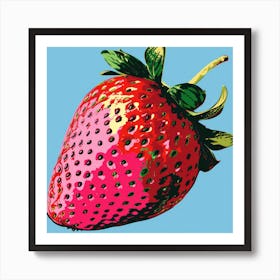 Big Strawberry Pop Art 3 Art Print