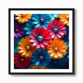 Paper Flowers 3 Art Print