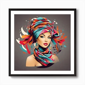Arabic Woman In A Turban Art Print