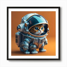 Cat Astronaut (50) Art Print